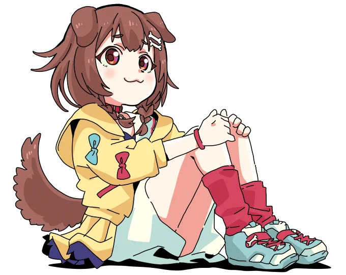 #できたてころね
おすわりイッヌ 