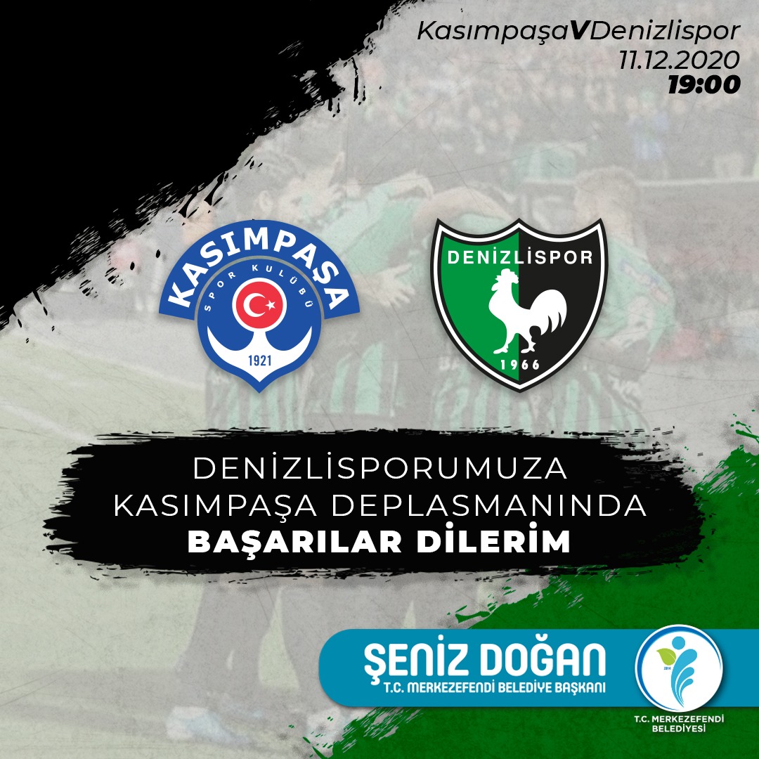 SenizDogan20's tweet photo. Bugün deplasmanda Kasımpaşa ile karşılaşacak olan Denizlisporumuza başarılar dilerim.
#KSMvDNZ #YukatelDenizlispor #Horozlar https://t.co/mAlWkjLdKR