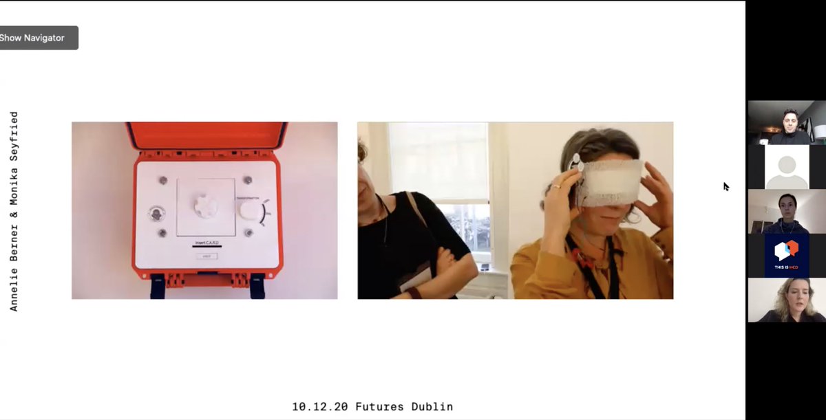 saritajgc's tweet photo. What if you can 'kill' heritage and reformulate the way you get in contact with art? Fantastic provocation from Monika Seyfried and Annelie Berner from #CIID at #FuturesDublin and #ThisisHCD talk. #MuseumoftheFuture #DNAart #FutureErasure Learn more here: https://t.co/KGxS1pcTyj https://t.co/oSLOOugi88