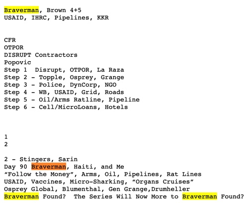 4. A fundamental premise of my work over the last four years is to focus on this core Iran Contra, "Enterprise" group, to follow election hacking, dark weapons trade, drug running, and money laundering. Here are some video notes capture on the web from shows I did in 2016.