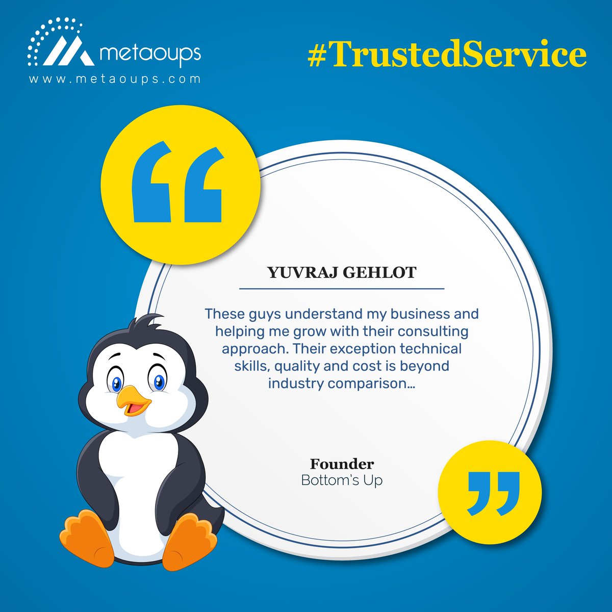 MetaoupsTech's tweet photo. Here are Some of our Client's Experience with our Team
Thanks, Bottom's Up
#clienttestimony #SalesforceConsulting #Metaoups #TrustedService #SalesforceServices #ClientsView https://t.co/N5w8r7VynG