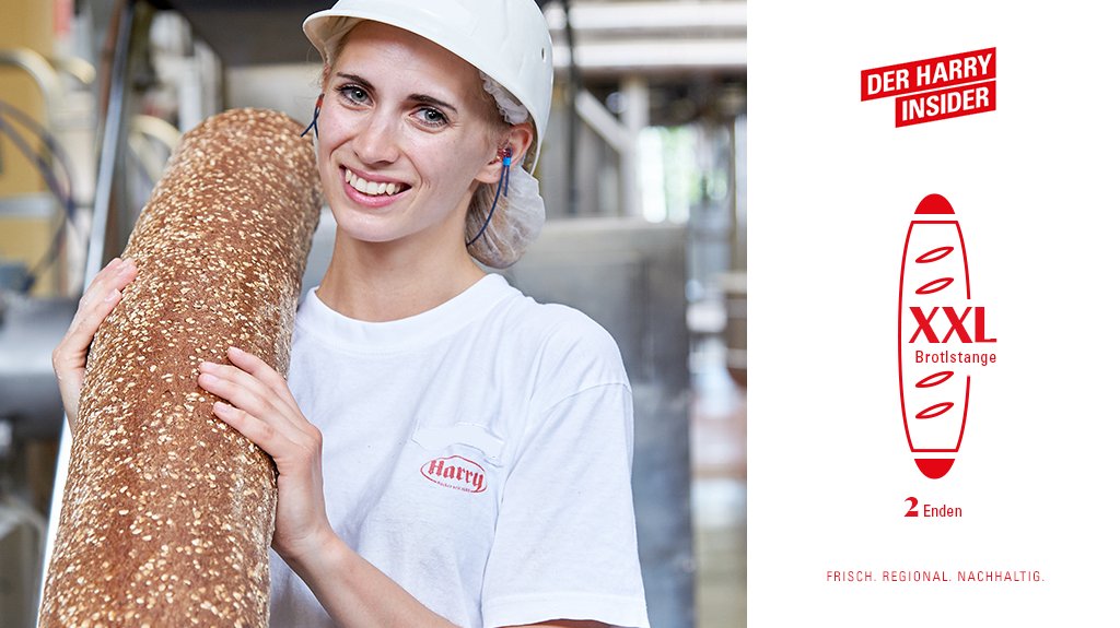 Brot im XXL-Format: Durch das Backen in langen  Brotstangen reduzieren wir deutlich unseren Verschnitt. Aus einer extra langen Brotstange entstehen so viele unserer 500g-Packungen Schnittbrot und nur zwei Endstücke. Das spart Ressourcen und schont die Umwelt.