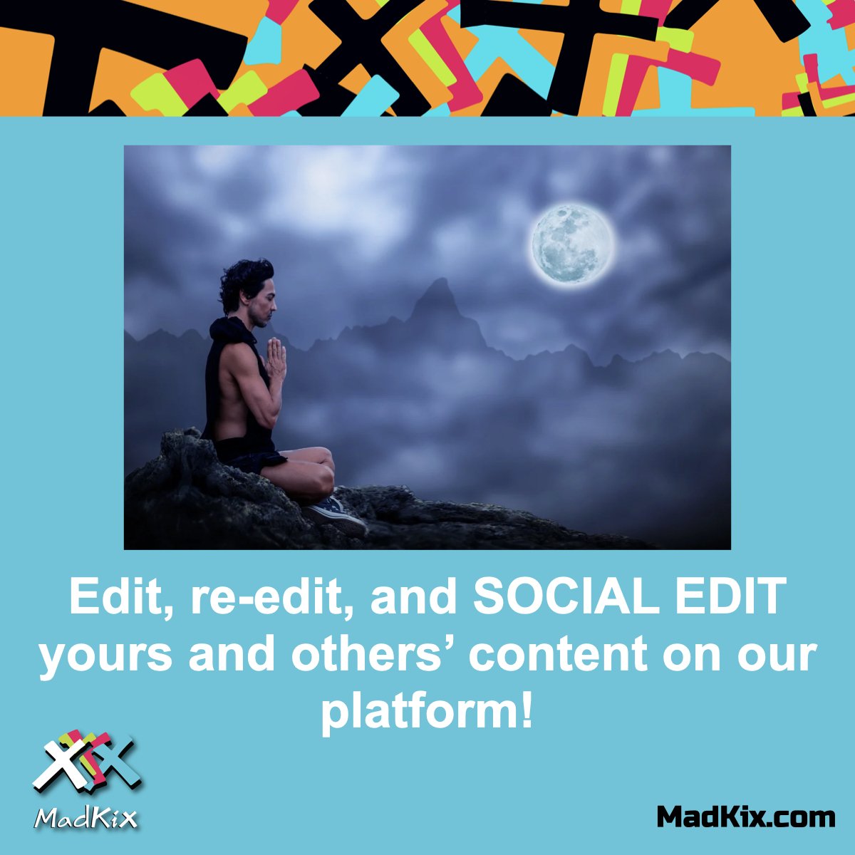 ‘SIGN UP’ for MadKix beta right now at MadKix.com

#tiktokbanned #tiktokban #app #socialmedia #appdesign #iPhone #FREE #SignUp #Features #platform #video #videography #SHAREIT #ShareThisPost #together #android #socialmedia #camera #AI #VR