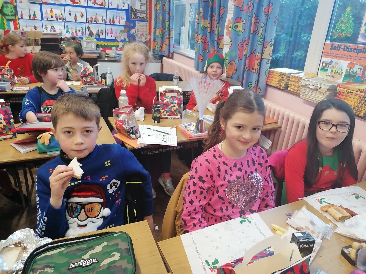 Christmas lunch is under way.
