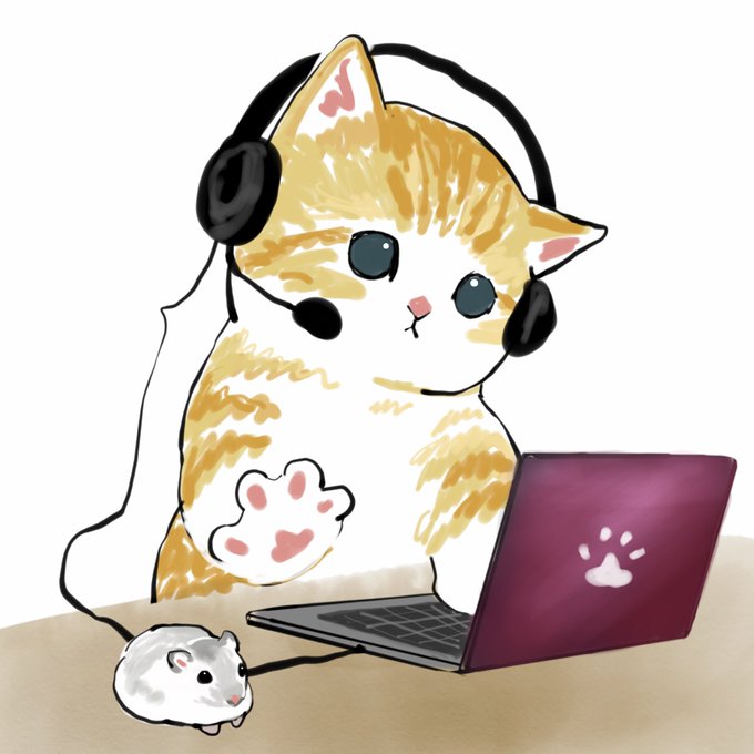 「猫 ノートパソコン」のTwitter画像/イラスト(人気順)