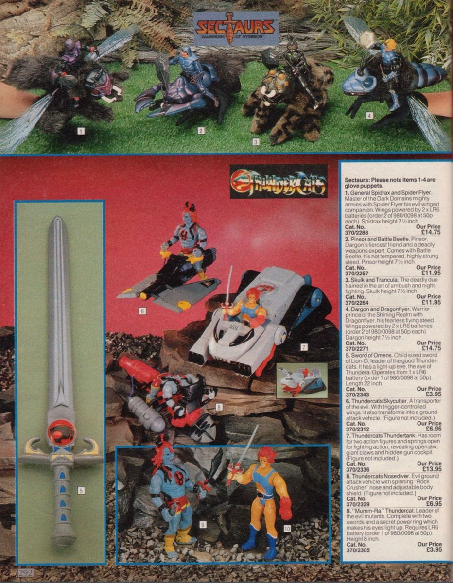 Argos catalogue 26. Winter 1986Things are getting serious now. Masters of the Universe, Thundercats, M.A.S.K and Zoids to name a few.