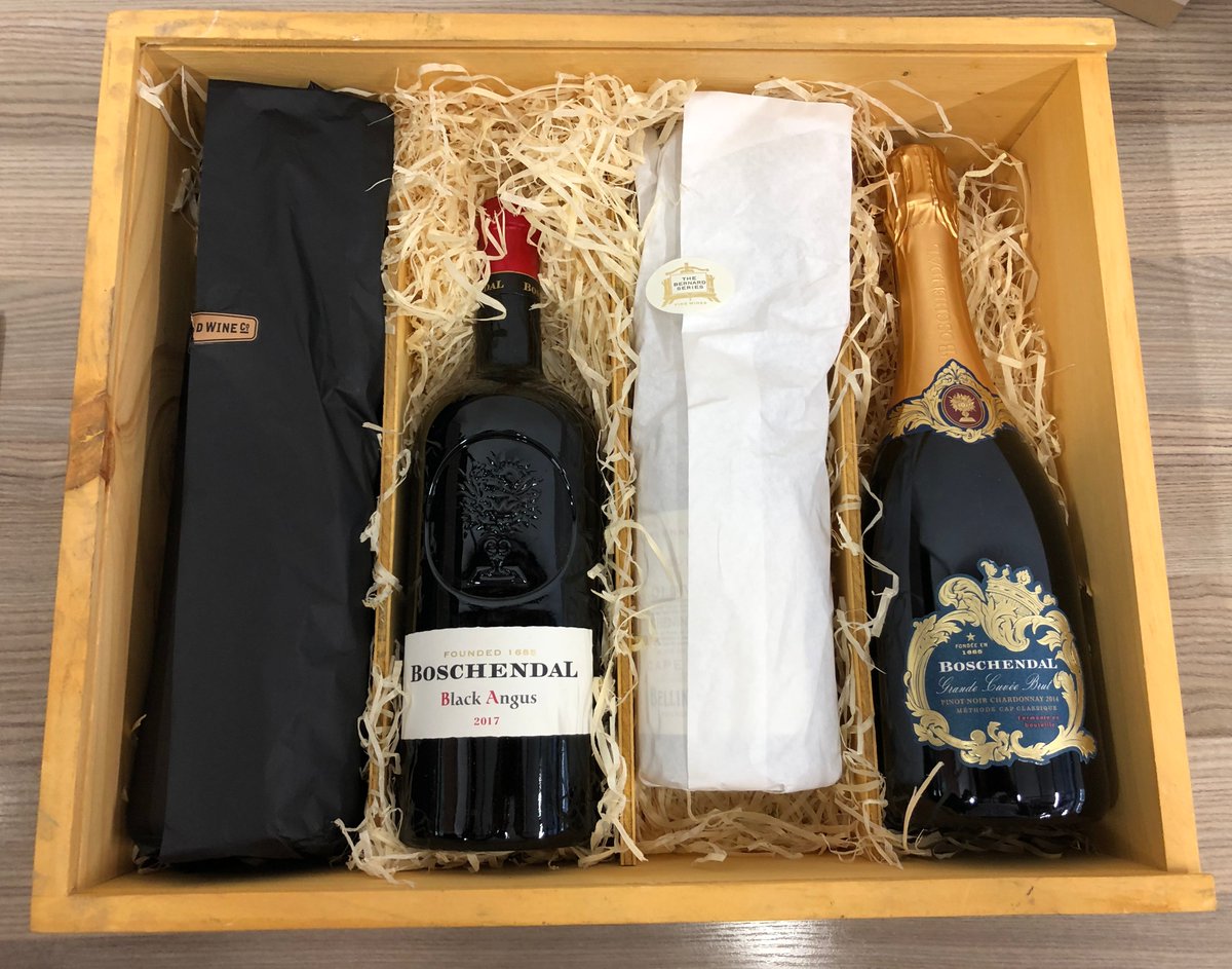 A big thank you for the thoughtful gift from <a href="/oldroadwineco/">Old Road Wine Co</a> @boschendalwines and @bellinghamwines #DGB