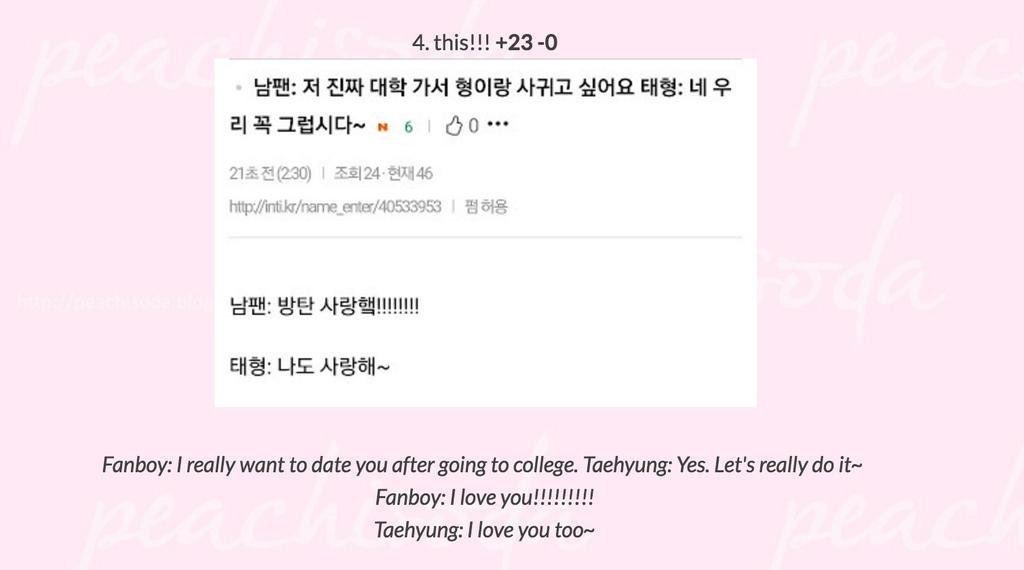 let me remind you about how taehyung agreeing to date his fanboy 