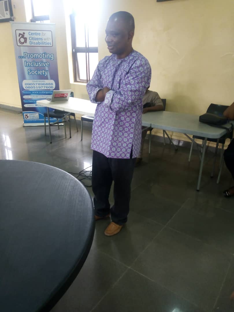 CCDNigeria's tweet photo. @CCDNigeria through #EqualVotingAccess Campaign held a Media Sensitization programme in @NG_AbiaState on the 11th of December 2020. The aim of the programme is to emphasize the importance of effective participation of PWDs in the @NG_AbiaState LGAs election on December 18, 2020. https://t.co/a8Z0CwNSTT