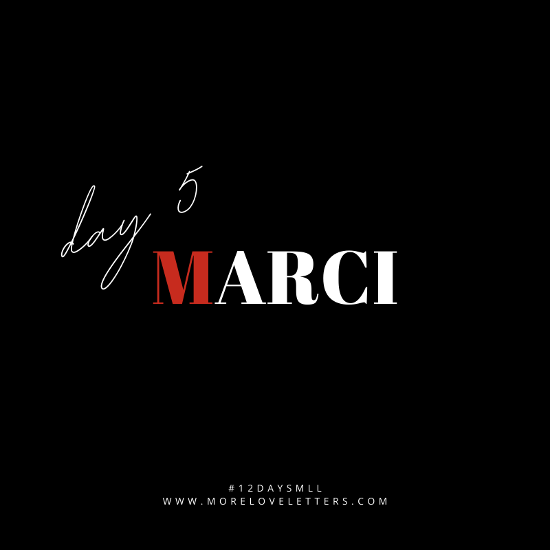 Day 05 // And on the fifth day, we meet Marci 🖤  “Marci can be hard on herself, not giving herself credit for the work she’s doing to better the world, and it’s hard for her to receive acknowledgment or affirmation for the beautiful woman she is.” buff.ly/33KhiZN
