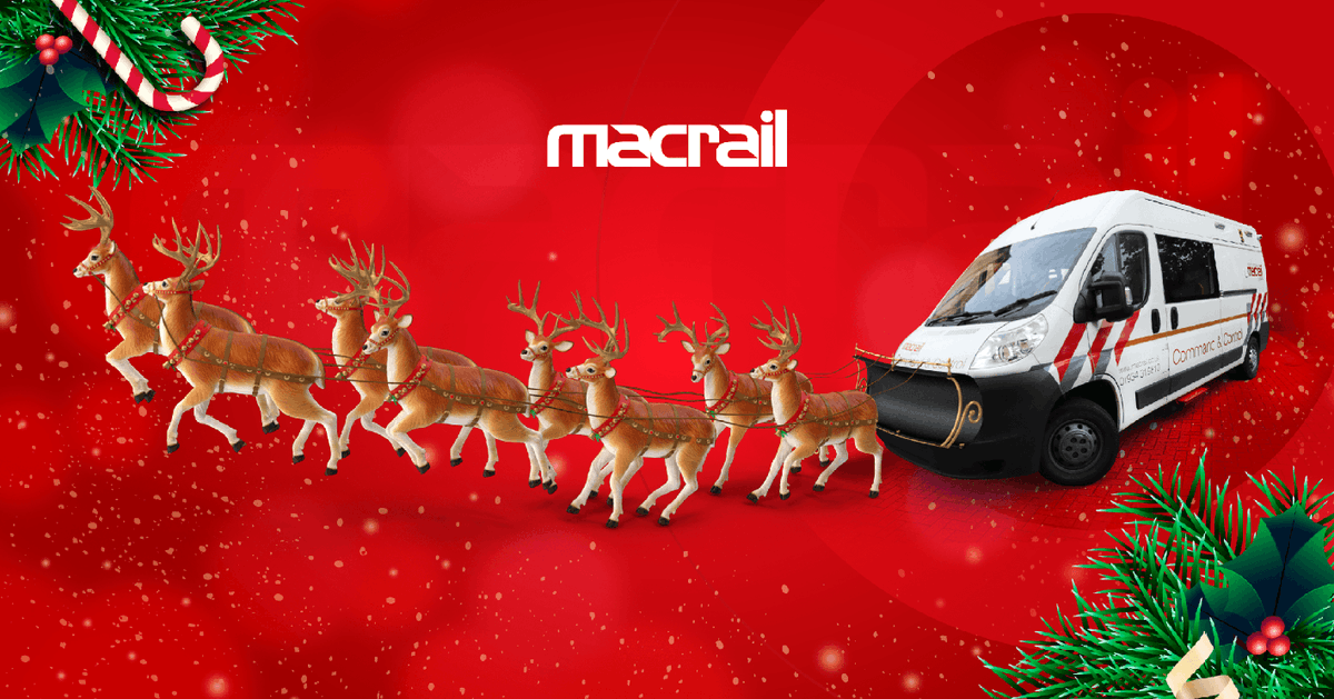 MacRailSystems's tweet photo. COMPETITION TIME! 🎅
Caption this! We want your help to caption this image. Write your caption in the comments.
We'll pick out our favourite and award a Christmas hamper to the winner! We're looking for creative, funny and festive captions. 🦌🦌🦌🚐
#MacRail #CaptionThis https://t.co/cjxdPNX2EN