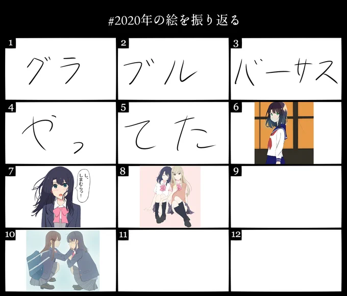 だいたい2か月ペースですね('・ω・`)#2020年の絵を振り返る 