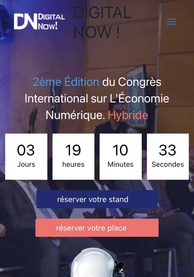 DigitalFocus05's tweet image. 🔔📢J-3: #saverhedate @DigitalNow3 #Hybride
Inscription et participation:
👉🏼 online.digitalnow.ma
 #cddmaroc #digitalnow #Digital