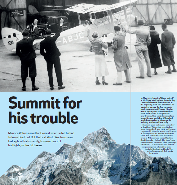 bigissuenorth's tweet photo. #MauriceWilson aimed for Everest when he left #Bradford, but the World War One hero never lost sight of his home city, writes @edcaesar in our first Christmas bumper issue.⁠

If your local vendor isn't back to work yet, you can still buy a copy online: https://t.co/MVHnLT33gR https://t.co/N37VKuIE9T