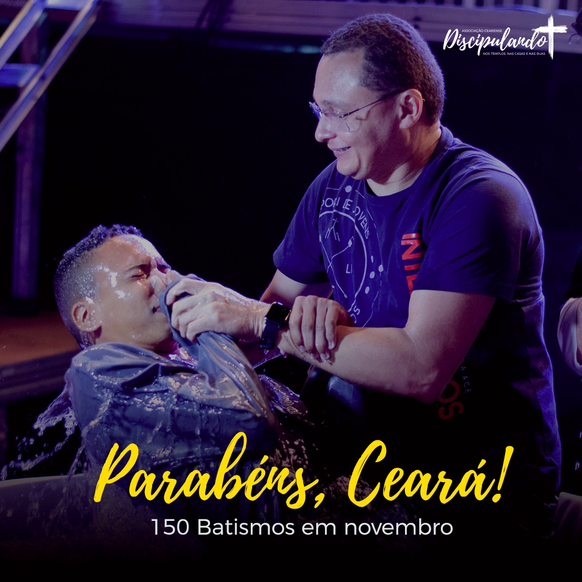 Nosso foco é salvar do pecado e discipular para a missão. No mês de novembro tivemos 150 pessoas escolhendo viver ao lado de Cristo.   Parabéns, Ceará! #DiscipulandoMais