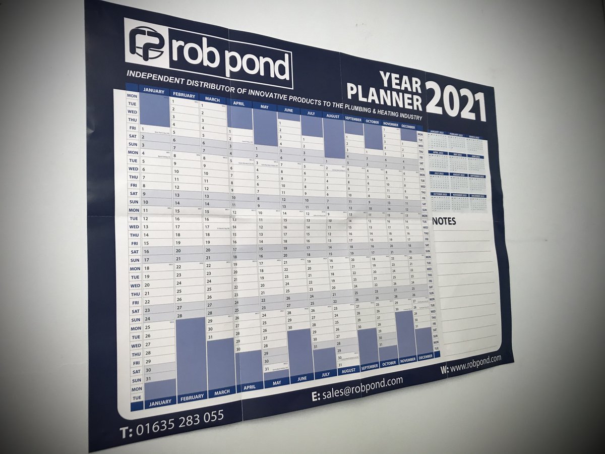 Wall planners have just arrived from the printers! Helping our customers plan ahead...and reminding them where to order, of course 😉

Landing on merchant counters next week, get in touch if you haven’t received yours!👀🗓

#wallplanners #plumbersmerchants #plumbing #distribution