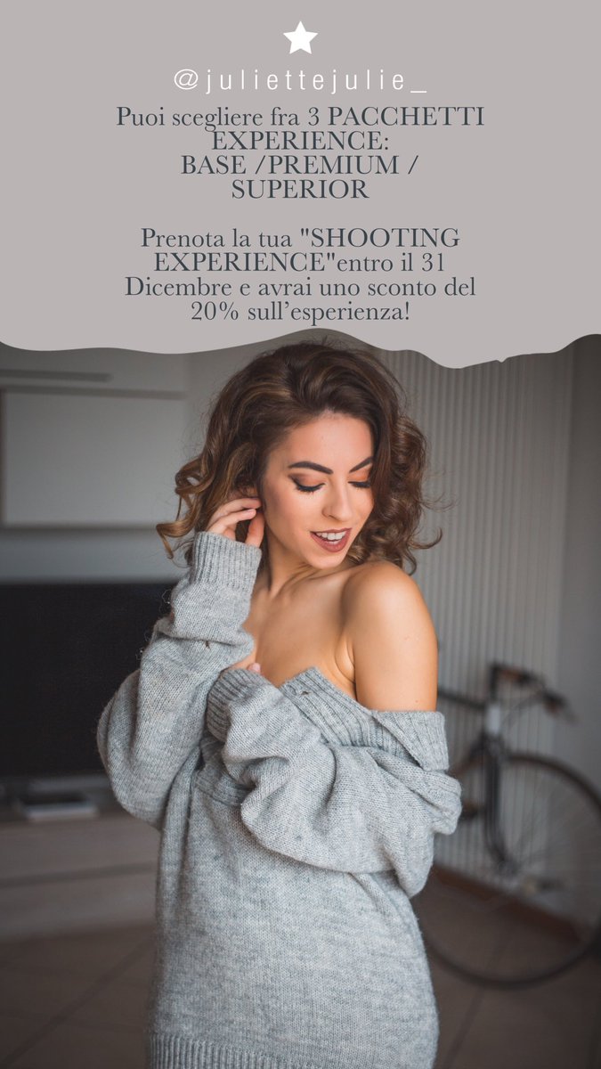 juliettejulie_'s tweet image. 🌹SHOOTING EXPERIENCE🌹
Posare come modella/o per un giorno non è mai stato così divertente!!!

Info e dettagli: infogiuliaroc@yahoo.it 
Io e @FortiniFF ti aspettiamo!!!✨