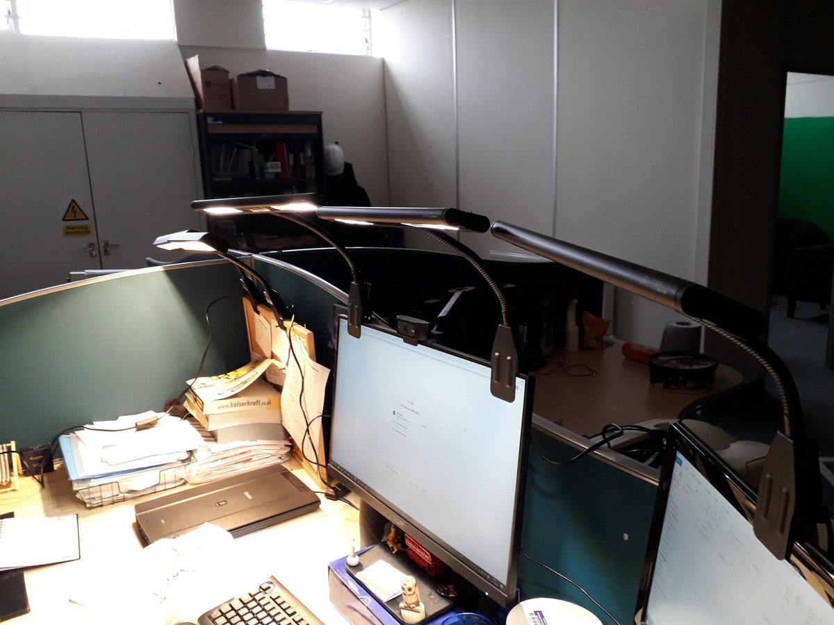 PeterHelps3's tweet image. So this is how the show stays on the road when the office lighting goes down.