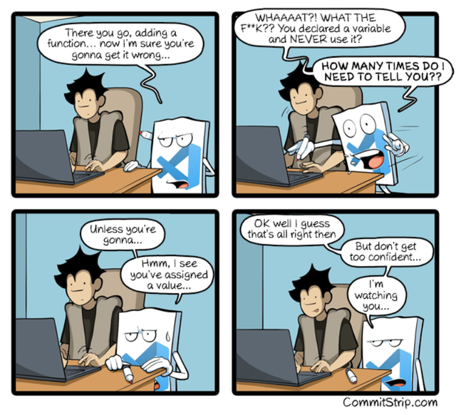 richcampbell's tweet image. VSCode can be a little... jumpy.