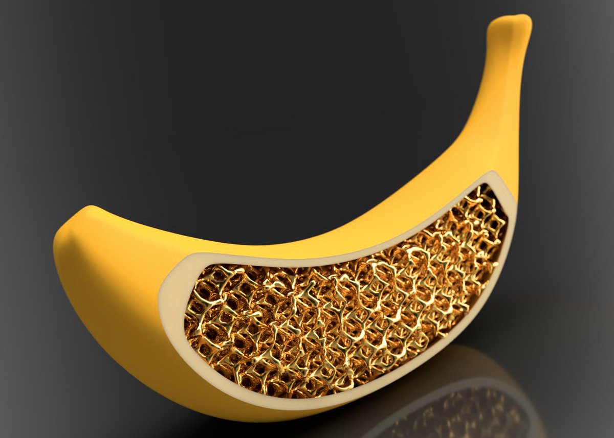 tomo1230's tweet image. #Fusion360 #Netfabb
世界で一番リッチなバナナ🍌