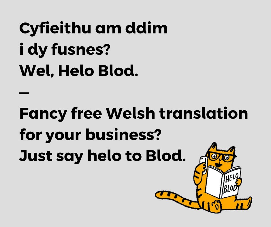 Mae’n hawdd cofrestru ar gyfer ein gwasanaeth cyfieithu Cymraeg cyflym a chyfeillgar sy’n RHAD AC AM DDIM:
👉Cer i businesswales.gov.wales/heloblod/cy
💻 Creu cyfrif 
📝 Anfona’r testun yr hoffet ei gyfieithu, a byddwn yn anelu i’w ddychwelyd o fewn 4 diwrnod gwaith 
#HeloBlod #Cymraeg