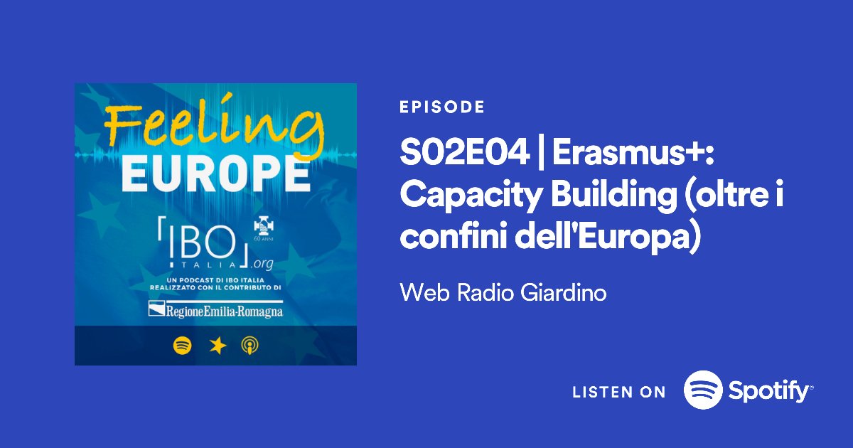 Capacity che?? Niente paura, anche nella puntata dedicata a quelle azioni che Erasmus+ | Gioventù offre alle organizzazioni, lo facciamo nel nostro modo di sempre. 

Perché quando parliamo di organizzazioni, 
parliamo di persone. 

open.spotify.com/episode/2tmFgi…

#feelingeurope #youth