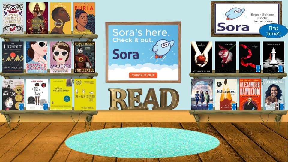 librarydeeprun's tweet image. Can&apos;t make it to BOOKHUB? Then use our new reading app Sora, available on Clever and our learning commons, to find the perfect eBook or audio book to get you through winter break. The password henricova is needed the first time you log-on. @BFellows_DRHS @hcpslib @Sorareadingapp