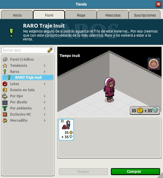 [INT] 🔵 DISPONIBLE: El Raro Traje Inuit