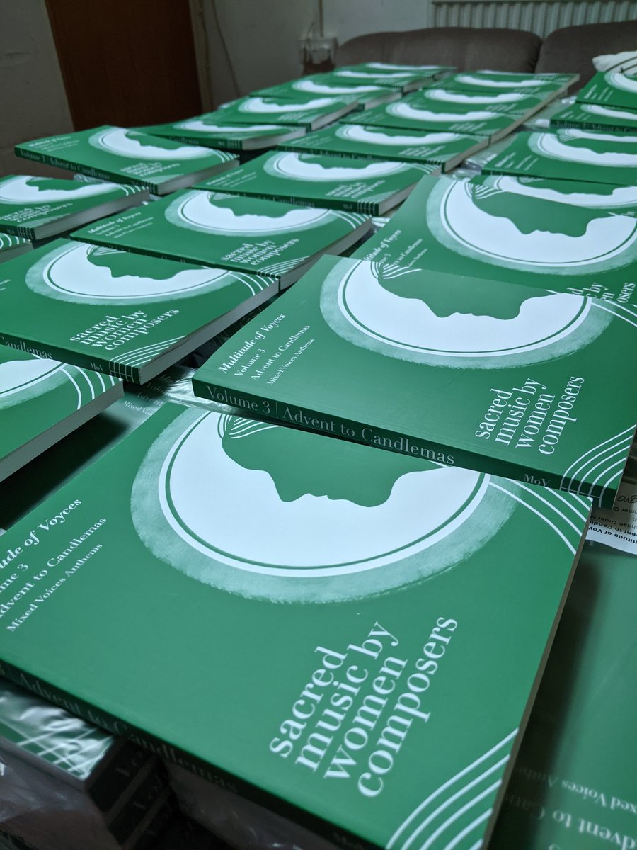 stainerandbell's tweet photo. They're here! The hugely-anticipated (and pre-ordered!) volume in the ground-breaking series published by Multitude of Voyces have arrived in our warehouse and are already being despatched worldwide. #newmusicfriday #womeninmusic #multitudeofvoyces https://t.co/XAwry5EbA4