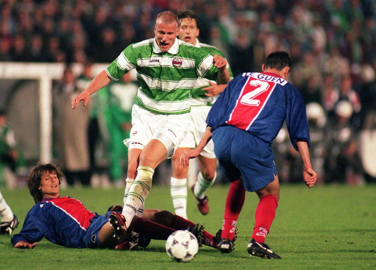 1995/96Another Cup Winners' Cup final for Austria's record champions, who are narrowly beaten 1-0 by PSG  in Brussels.Carsten Jancker finishes the competition as rd top scorer with  goals.