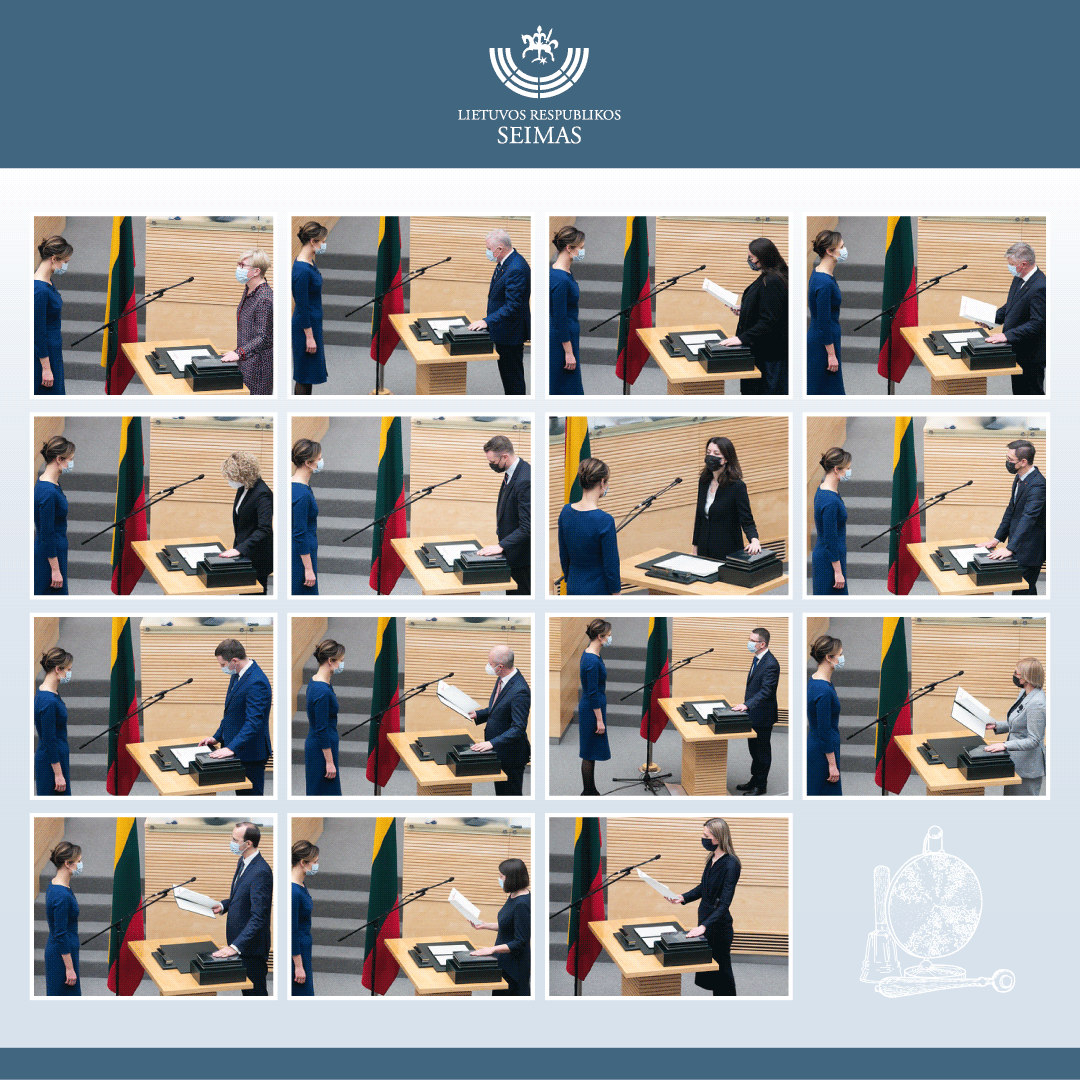 LRSeimas's tweet photo. The 18th Lithuanian Government has just taken the oath in the @LRSeimas. Best of luck to the new Lithuanian Government!
#Lithuania https://t.co/GxPqEZbpki