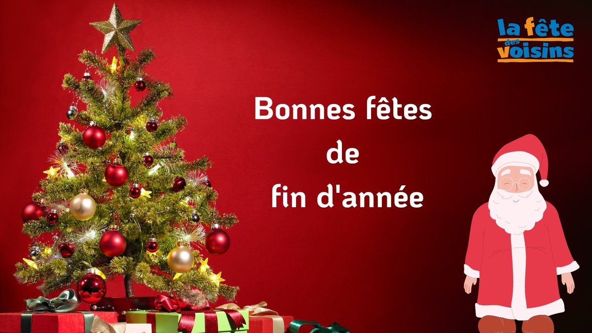 La #fetedesvoisins vous souhaite un #JoyeuxNoel 😊🎄

Profitez de ses moments afin de vous rapprocher entre #voisins en leur offrant un bon repas, tout en respectant les #gestesbarrieres 😋🧆 
Vous pouvez également vous échanger quelques idées sur la décoration de votre sapin. 😉
