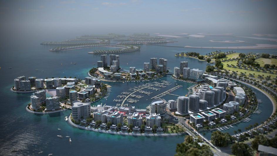 Expected to house more than 60,000 residents & cost $6Bln, Durrat-al Bahrain is Bahrain’s most expensive building project. Covering an area of uptown 1SqKm, the islands will feature a marina, 6 atolls, 5 fish-shaped islands, an 18-hole golf course and a lagoon called Hassabi.