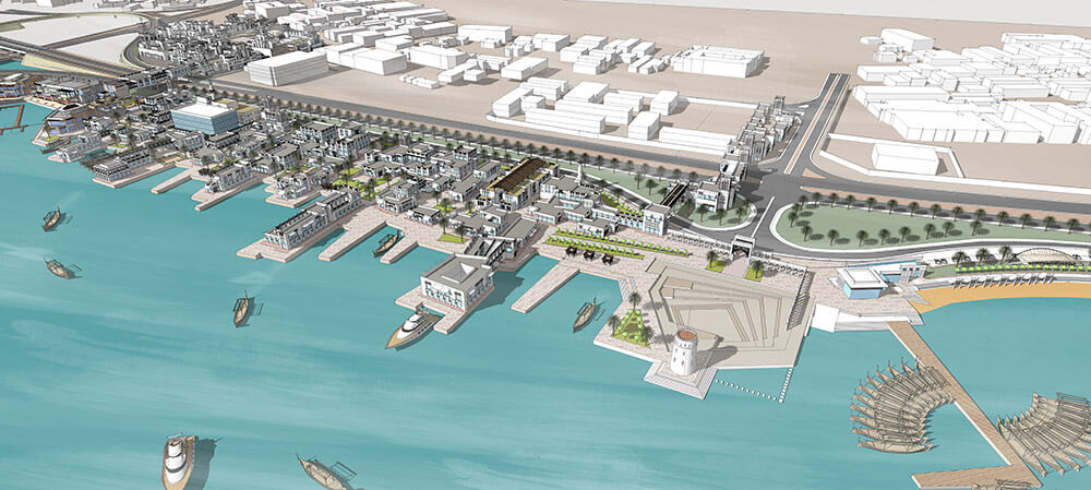 Sa’ada is a redevelopment project, consists of a promenade with retail outlets dotting the coast. The project is being built phase-wise, with the first phase, Sa’ada West already completed & ready to open. It’s part of a wider plan to revitalize the old city of Muharraq.