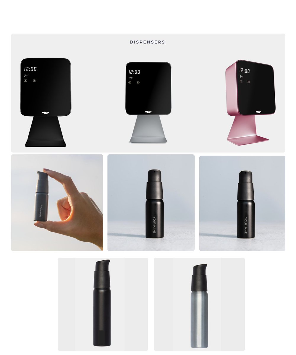 Sleek design - our eco dispensers.