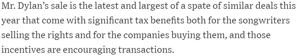 +  @RichardRubinDC &  @Saunderswsj with more on the songwriting-catalog sales/tax benefits front  https://on.wsj.com/3oI2NNZ&nbsp;