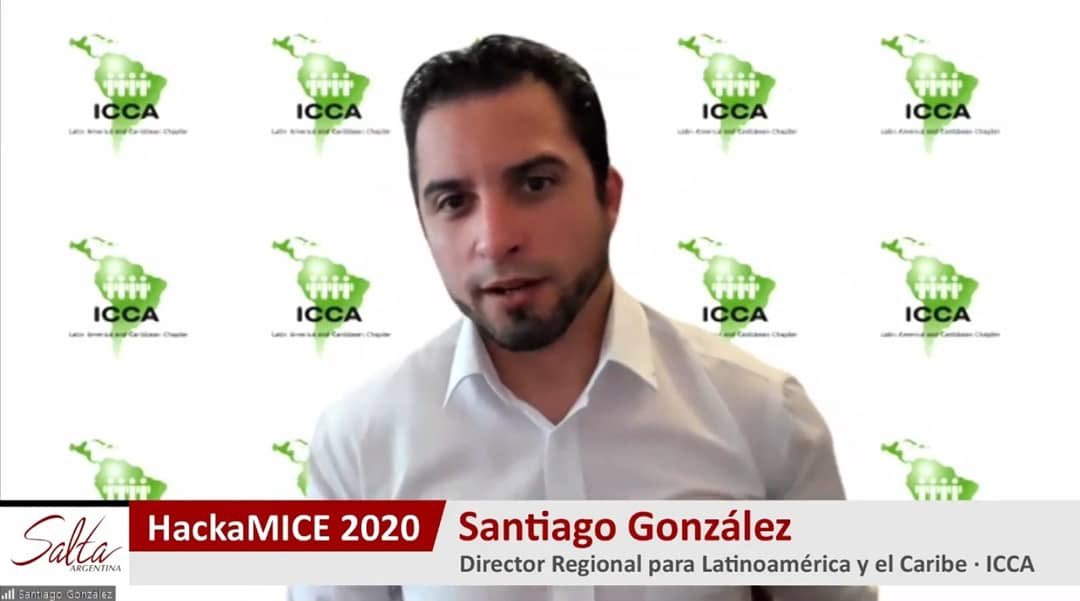 silmatzen's tweet photo. #HackaMICE2020 en la 2da Jornada con el genio Santiago González @iccalatam 👉🏻 “ La reactivación de los Destinos a través de la Industria de Reuniones : El sector #MICE tiene que ser una política de desarrollo económico clave“👏🏻💪🏻 
#SaltaSedeDeEventos #eventprofs #venue #meeting https://t.co/FDWmqcEn5o