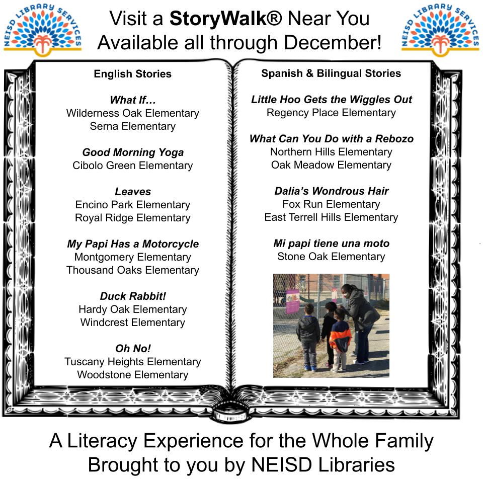 Hardy Oak Library (@hardyoaklib) on Twitter photo Come check out these great reads with your family this weekend. They are posted outside on the following campuses. What a great free family fun activity! #NEISDLibs <a href="/LolaFolkes/">Lola Folkes</a> <a href="/NEISDLibrary/">NEISD Library Srvcs.</a> Come check out these great reads with your family this weekend. They are posted outside on the following campuses. What a great free family fun activity! #NEISDLibs <a href="/LolaFolkes/">Lola Folkes</a> <a href="/NEISDLibrary/">NEISD Library Srvcs.</a>