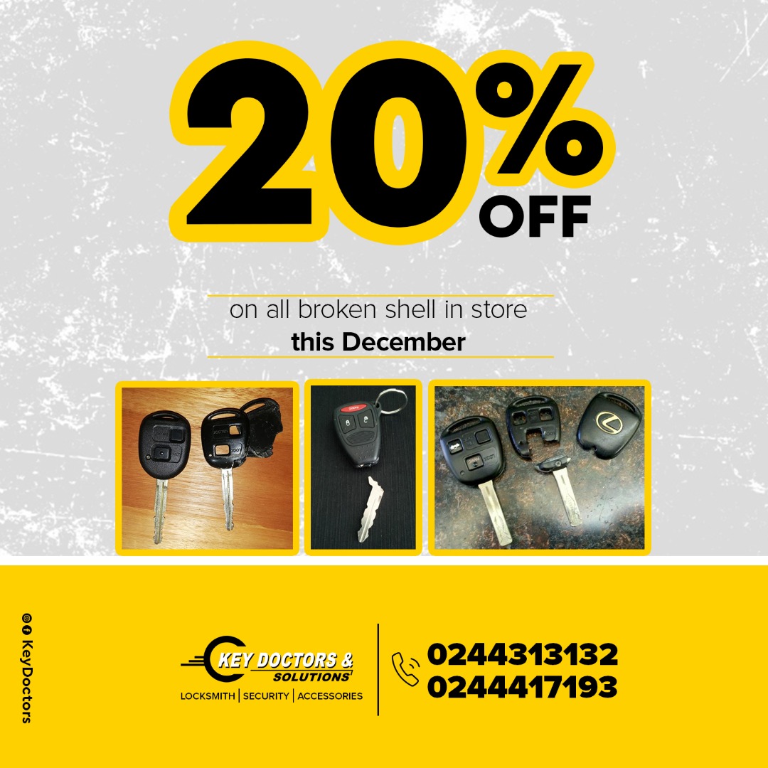 KeyDoctorsGh's tweet photo. It's early Xmas here at @KeyDoctorsGh Enjoy a whopping 20% discount on shell change this Dec. Offer valid while stocks lost https://t.co/NaI98dnjC5