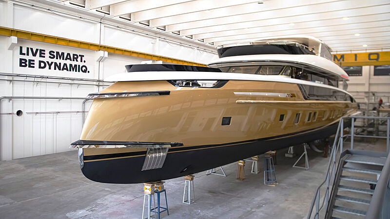 VIDEO: Take a closer look at <a href="/DynamiqYachts/">Dynamiq</a>' 41m flagship Stefania as she gets set for launch: bit.ly/2JYdXiS