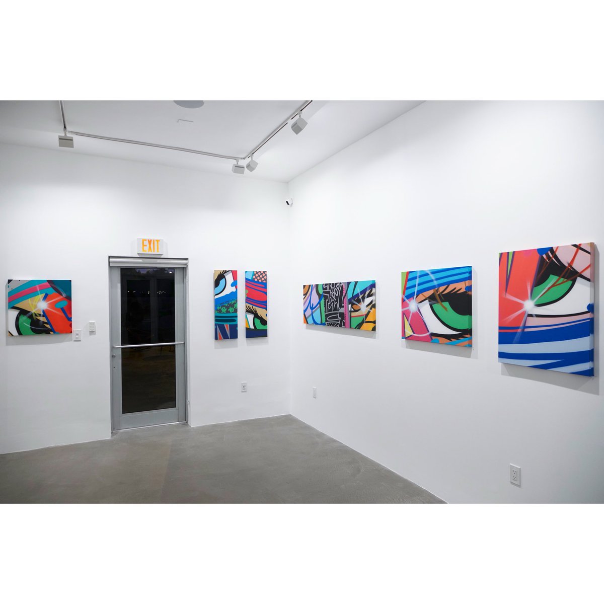 wyn317's tweet photo. Installation view of CRASH’s solo exhibition, “45 Years Later”. DM, call 305.761.1116 or email info@wyn317.com to receive an exhibition catalog. #crashone #wyn317 #artsy #artmiami #graffiti #streetart #soloexhibition #artbaselmiami #artbasel #art #popart #artlife #johnmatos https://t.co/j6vmDseIGm