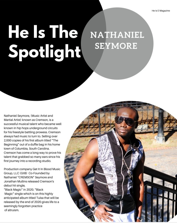 TammyReeseMedia's tweet photo. Congratulations @CREMSONGIIB for your feature in He Is E Magazine. You continue to set an example while giving the world the gift of music with positive messages. I continue to be inspired and proud. #Cremson #GIIBENT #GIIBMusicGroup https://t.co/1dV9znIjeU