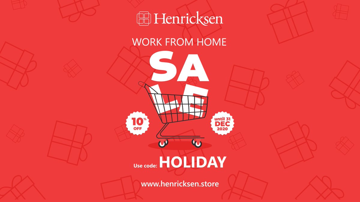 Henricksen is offering 10% off for all orders purchased through the online store. Enter promo code 'HOLIDAY' during checkout and receive 10% off your entire order! Make sure to share with your friends and family.

Shop with Henricksen: buff.ly/37QjHDn

#homeoffice #design