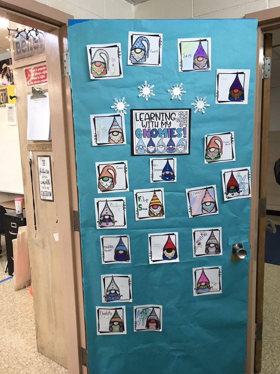 Thanks to FSA for decorating our doors to make the school feel more festive.