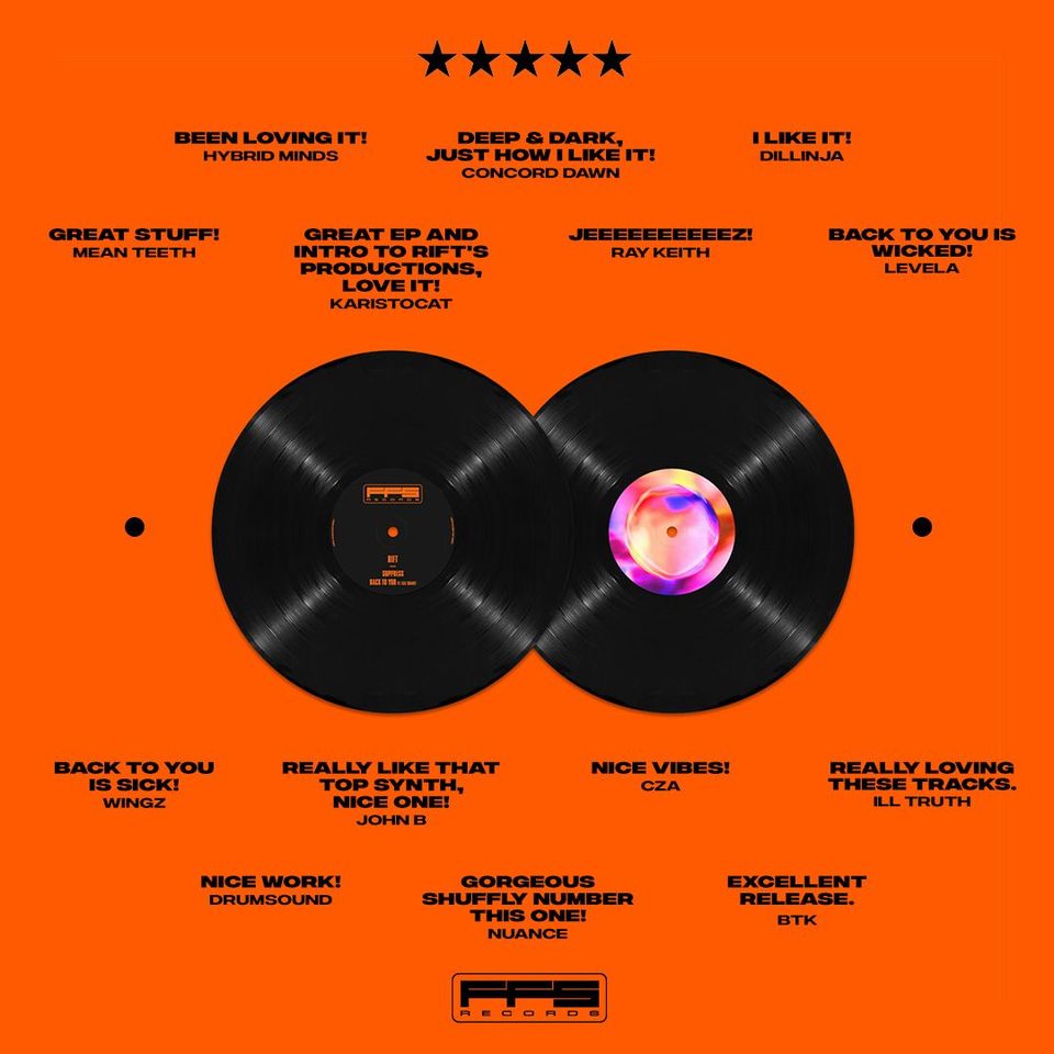 🎉😍 We're loving all the support for 'Suppress' by <a href="/RiftDnB/">Cam / Rift</a> from the likes of Dillinja, Hybrid Minds, BTK &amp; many more!

Out on Monday on <a href="/beatport/">Beatport</a> but if you want a sneak preview check the B-side here 👀👉 bit.ly/FFS_Premiere07