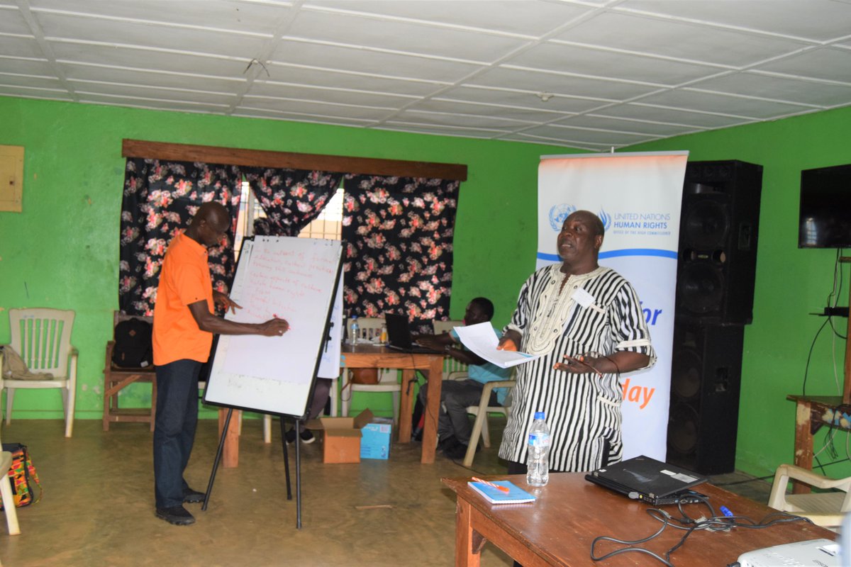 2-day Regional Training for #INCHR Monitors, Regional Coordinators and local partners on human rights violations related to SRHRs, SGBV/HPs. The training is being held in Grand Capemount County under the @globalSpotlight Initiative, funded by <a href="/EU/">EU</a> &amp; <a href="/UN/">United Nations</a>. 
#ohchrl