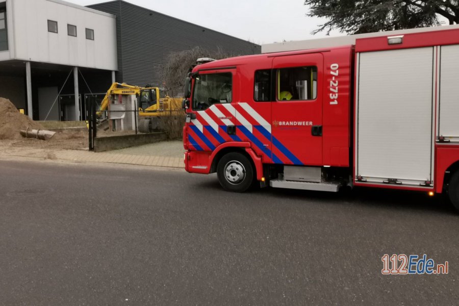 Gasleiding geraakt bij graafwerkzaamheden aan de Morsestraat in #Ede. 112Ede.