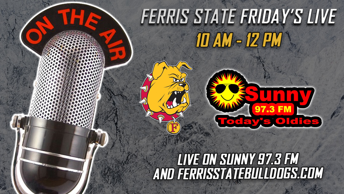 ferrisathletics's tweet photo. WATCH / LISTEN LIVE! Ferris State Friday's Airs Live 10 AM-Noon on @Sunny973 &amp; online this morning! https://t.co/kH4tNKnrMv https://t.co/PDWUkgHdLI