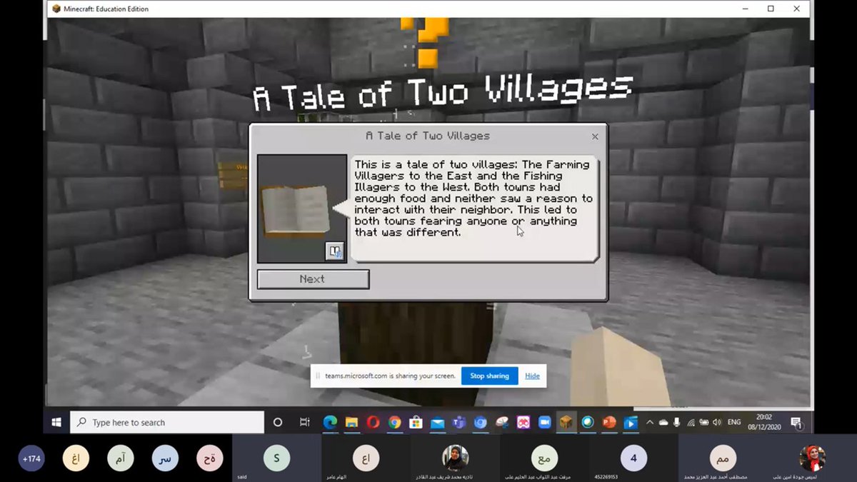 LameesGouda's tweet image. I&apos;m honored &amp;amp; proud to train more than 170 educators &amp;amp; students 
I in Egypt🇪🇬via @MicrosoftTeams to participate in #HourOfCode2020 @PlayCraftLearn #microsoft  #Egypt @MeenooRami @AnthonySalcito @sdelafosse @BeckyKeene @mtholfsen @sparvell @MicrosoftEDU #code