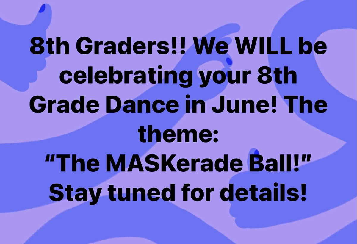 MOMS 8tj Graders get ready!
